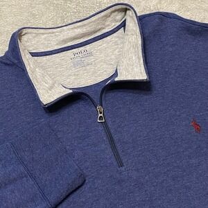 Polo Ralph Lauren Performance 1/4 Zip Pullover Mens 3XB Blue Casual Athleisure